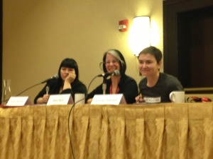 Ducky Doolittle, Metis Black and Jennifer Pritchett at CatalystCon East