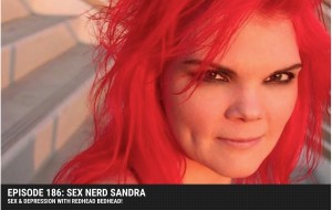 The Redhead Bedhead on Sex Nerd Sandra graphic