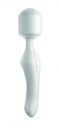 The Jimmyjane iconic wand- a small, entirely white, wand-style vibrator.