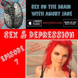 Graphic promoting JoEllen's appearance on "Sex on The Brain with Amory Jane"