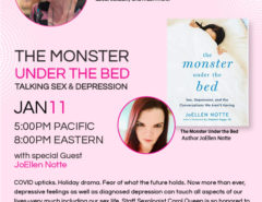 Conversations with CQ: The Monster Under the Bed—Talking Sex & Depression with JoEllen Notte Tuesday, January 11 at 5pm PT, 8pm ET FREE! COVID upticks. Holiday drama. Fear of what the future holds. Now more than ever, depressive feelings as well as diagnosed depression can touch all aspects of our lives--very much including our sex life. Staff Sexologist Carol Queen is so honored to catch up with author JoEllen Notte--her book about sex and depression, The Monster Under the Bed, features informed research, practical tips and real-life examples--indispensable for people with depression and those who love them. Register here: https://us02web.zoom.us/webinar/register/WN_2vcVZ7AFTLS-hLi5lvm0Zg Sponsored by Womanizer!