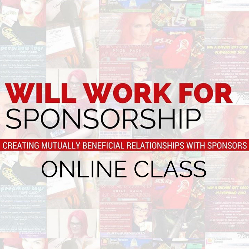 Will Work For Sponsorship Online Class