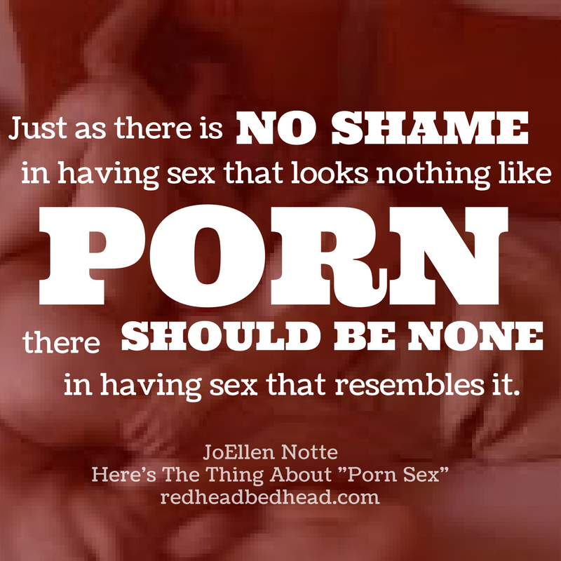 Porn Sex Vs Real Sex